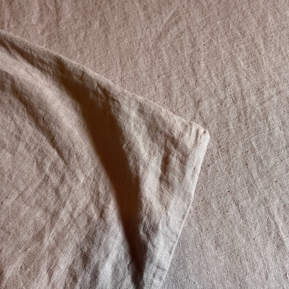 CB2 linen Orchid Full/Queen Duvet CoverLavender 88”x92” made in Portugal - Picture 4 of 4